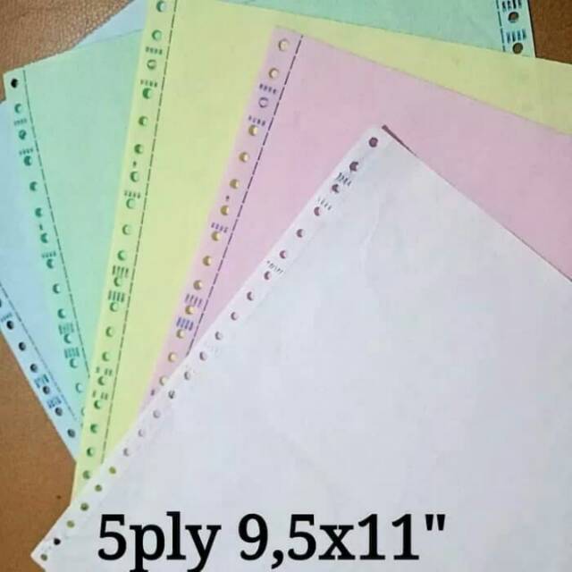 

Kertas komputer 5ply 9.5x11 continuous form isi 250set