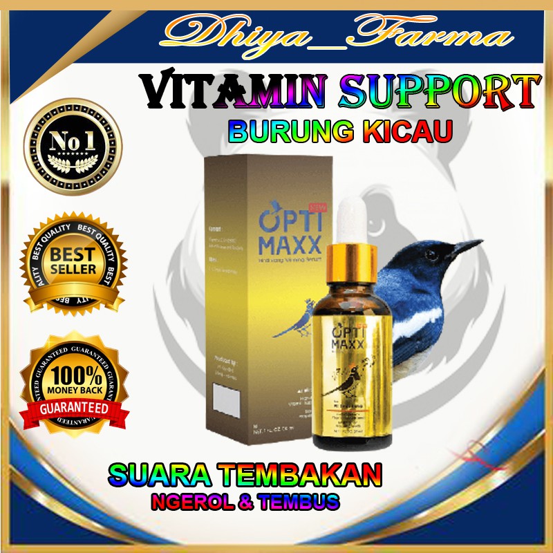 OPTIMAXX Vitamin Burung Kicau Lovebird, Murai, Murai Batu / Vitamin ATP / Doping Lomba ATP Burung
