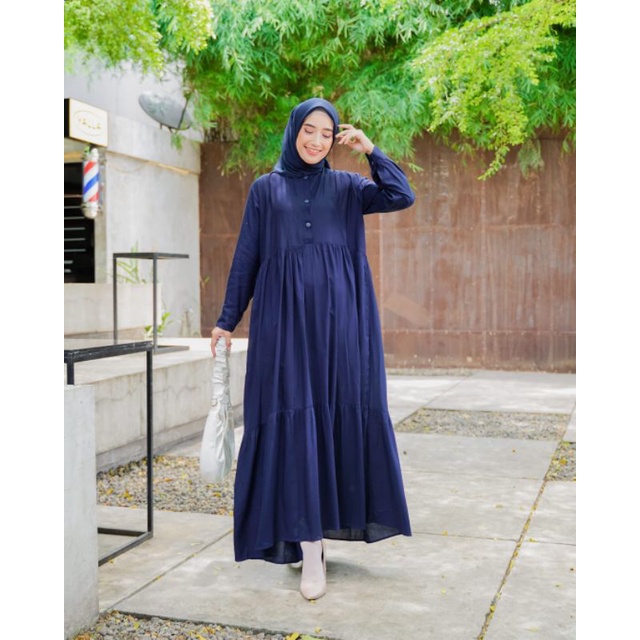 Gamis dinda dress rayon /gamis wanita/dress wanita