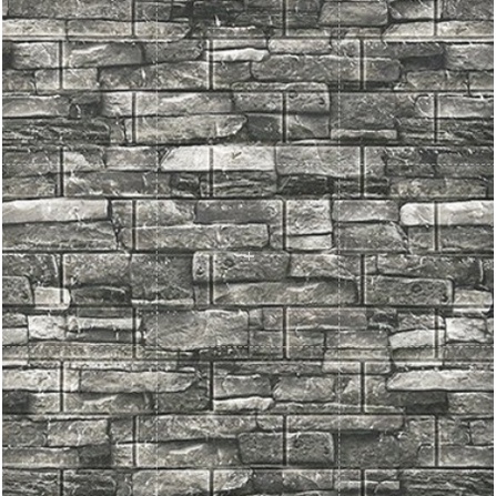 （COD）Promo!！ Wallpaper Dinding 3D Timbul Motif Batu Bata Murah / Dekorasi kamar Stiker Dinding for Bedroom-ZW-W4（70x77cm）