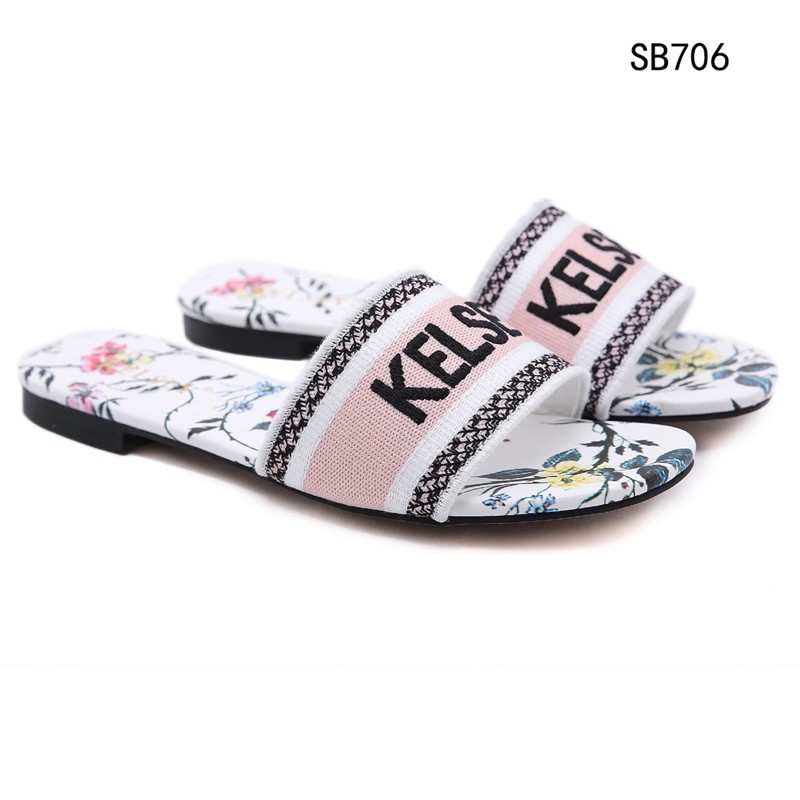 (GRATIS ALAS KAKI) NICOLE SLIP ON SENDAL KELSEY SB706