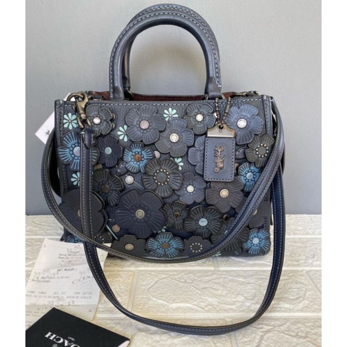 coach rogue tearose mid navy pl