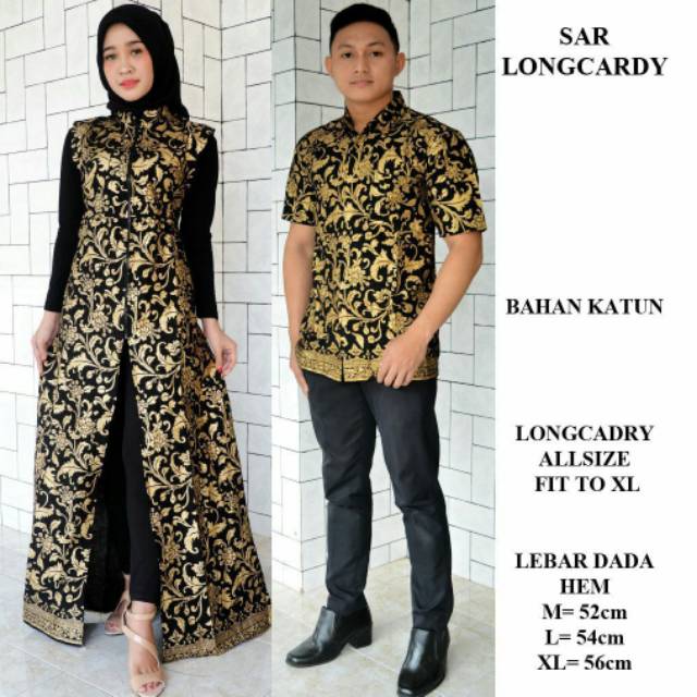 Couple Batik prada bakung ORI ready M L XL XXL seragam