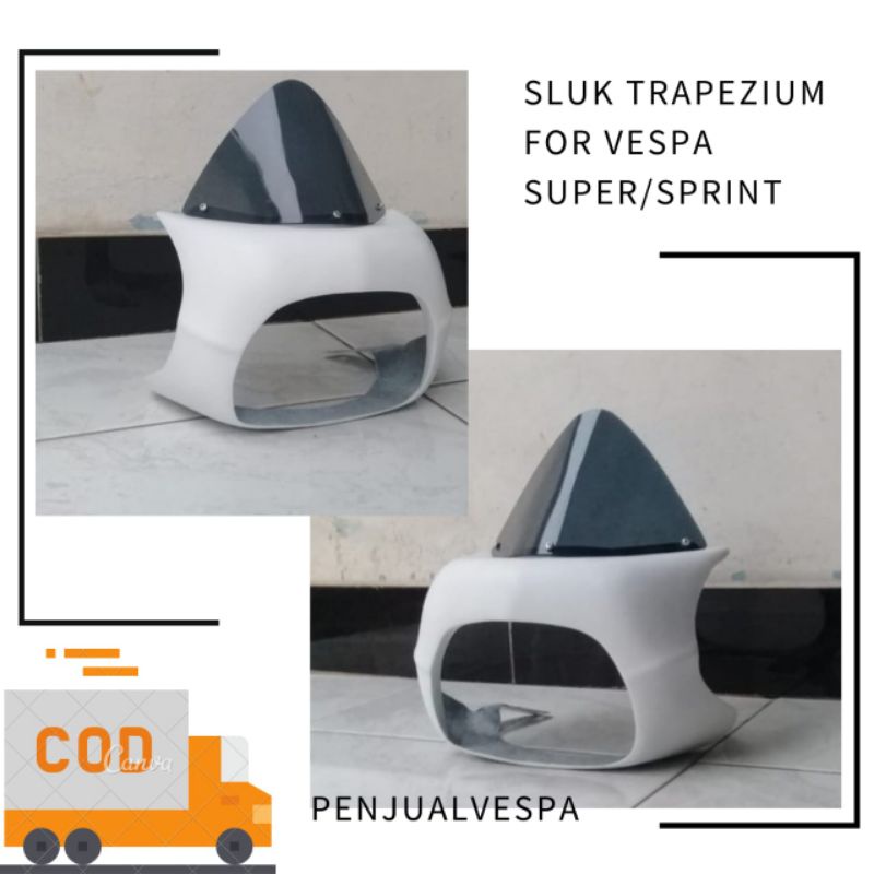 Aksesoris Vespa Driverscreen Gordon Vespa Super Sprint