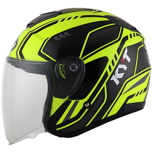 #9914 HELM KYT KYOTO SUPER FLUO CARBONIZED ED 01