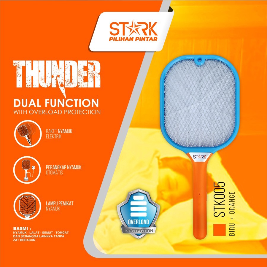 Raket Nyamuk Dual Function / Perangkap Nyamuk  STARK STK-005