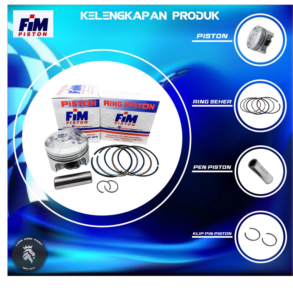 PISTON KIT BEAT VARIO BLADE FIM42 FIM 42 PIN 13-1