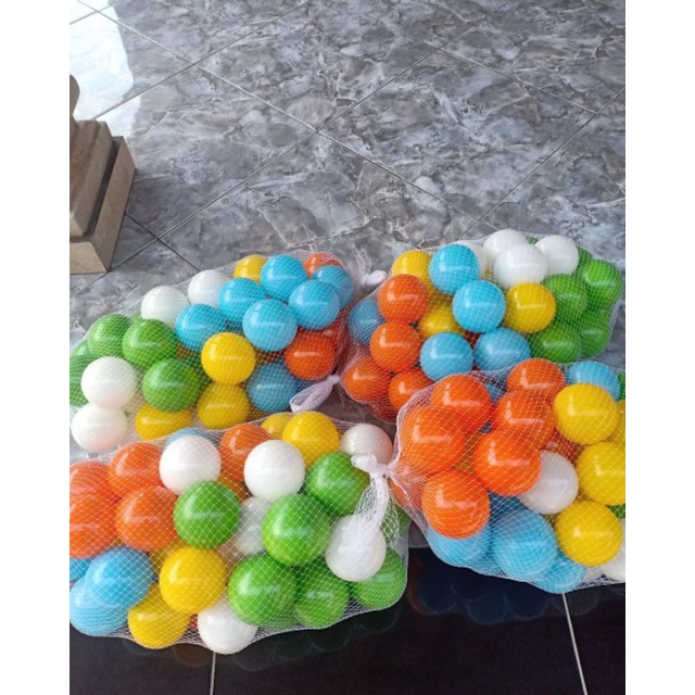 bola keranjang mainan anak 50pcs