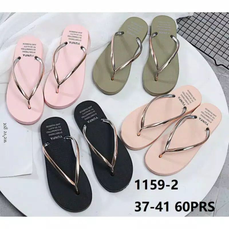 READY New BLC 1159-2 Sandal Jepit Tali Emas Annisa