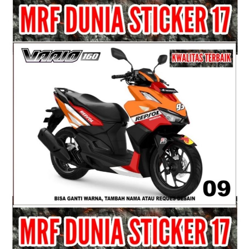 Sticker decal Vario 160 Full Body  Decal Motor Vario 160 Sticker Motor Vario 160 Decal Sticker Motor