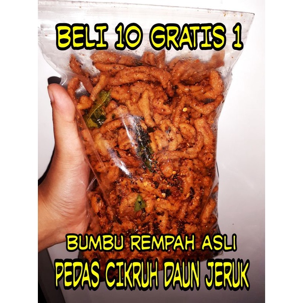 

Usus Crispy Pedasn Daun Jeruk 500 Gr Bumbu Rempah Cabai Asli