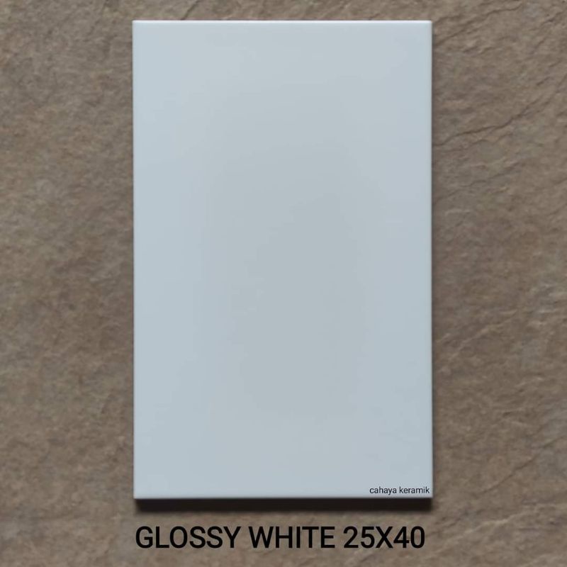 KERAMIK DINDING 25X40 PUTIH POLOS / GLOSSY / MULIA
