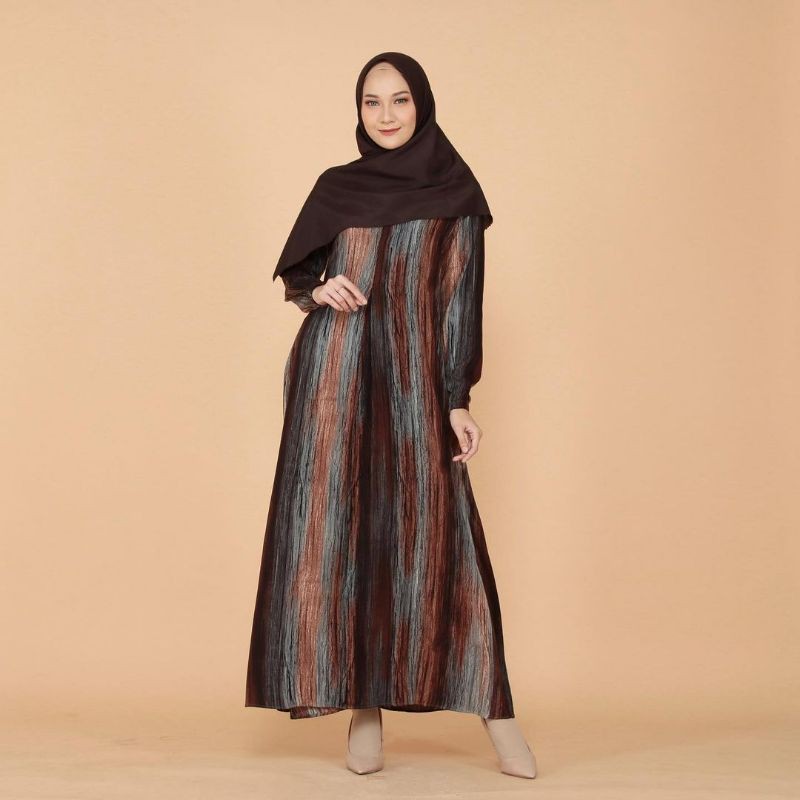 WOODY DRESS BY HAWACORNER FREE MASKER DRESS RAYON MOTIF