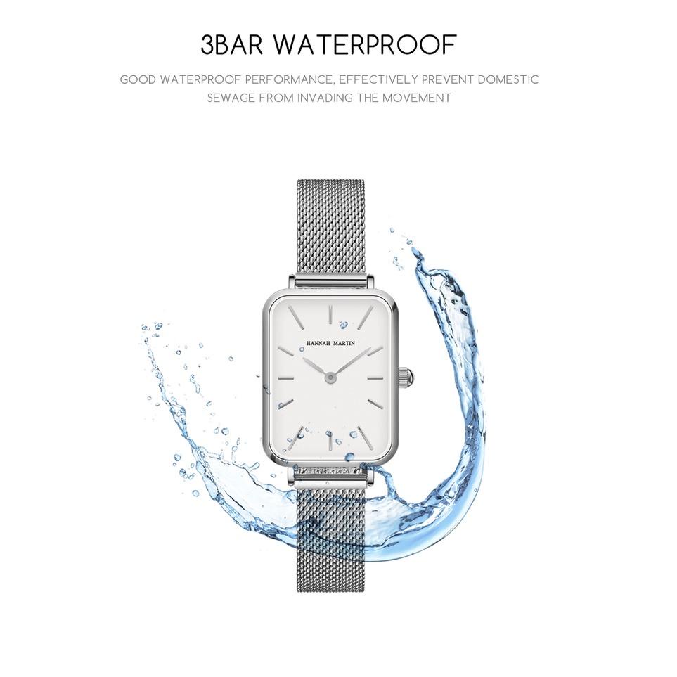 4C1 H MARTIN Jam Tangan Wanita 100% Original Fashion CEWEK Tahan air Quartz Arloji 1241