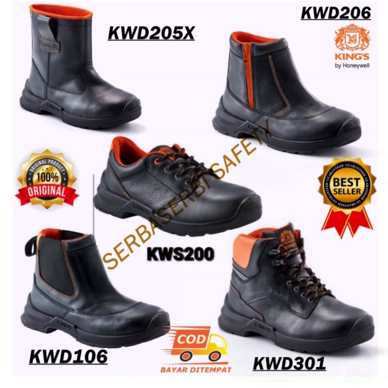 Sepatu Safety King`s Honeywell 205x Sepatu Safety  Bots Pria Original