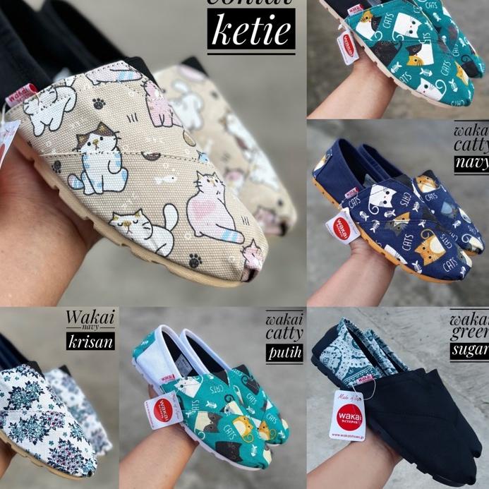 Shopeng Day Sepatu slip on wakai best seller motif grade original [Original]/〖5.5 Fasion sale〗/〖5.5 