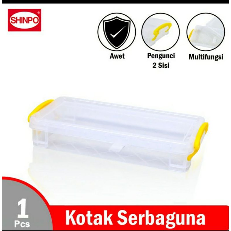 Kotak Perkakas Shinpo 204 / Tempat Pen Pensil / Box Container Mini / Kotak Penyimpanan Masker