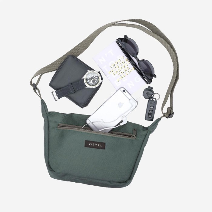 [Tas] Visval - Tas Selempang - Walker - Olive [Selempang]