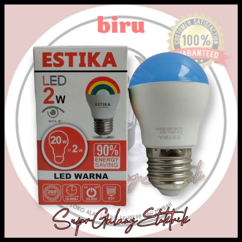 Lampu Led Estika 2W bisa untuk Lampu Hias / Lampu Tidur