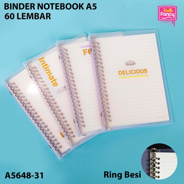 

Hadir Binder Notebook A5 Isi 60 Lembar / Binder Fancy A5648-31 Berkualitas