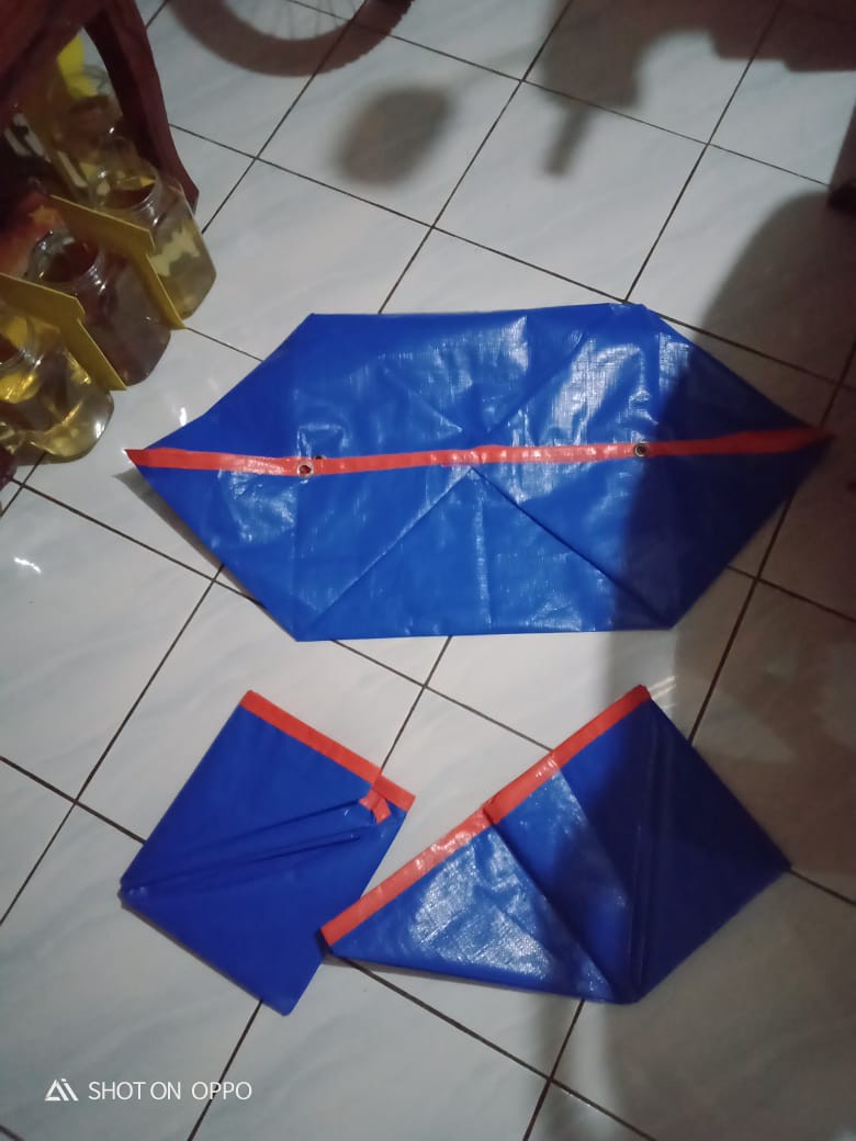 Terpal Kolam Ikan Mini Type A5 Korea Original Ukuran 50x50x25