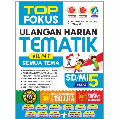 

❤BISA COD❤ TOP FOKUS ULANGAN HARIAN TEMATIK ALL IN 1 SEMUA TEMA KELAS 5 SD