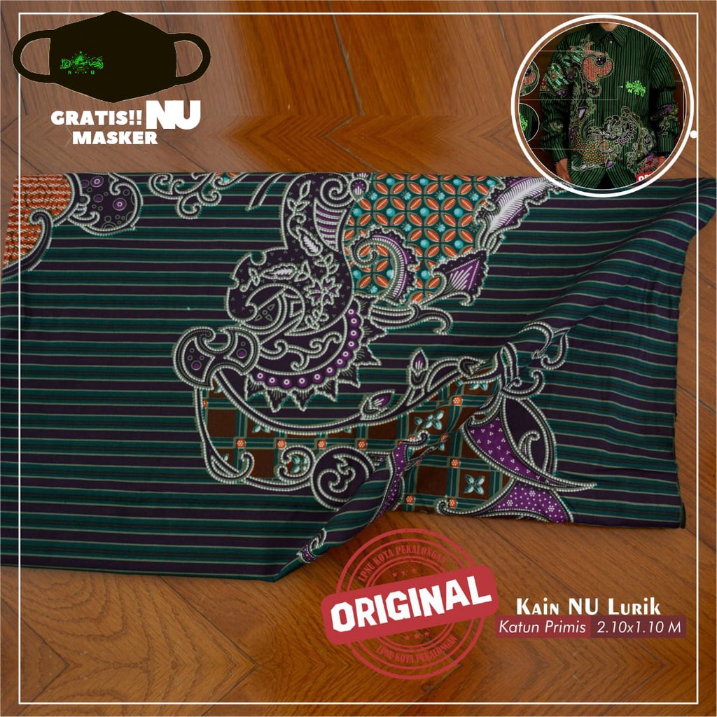 Kain Batik NU Nahdlatul Ulama Kain Batik NU Lurik Bahan Batik NU Lurik Batik NU Original LPNU