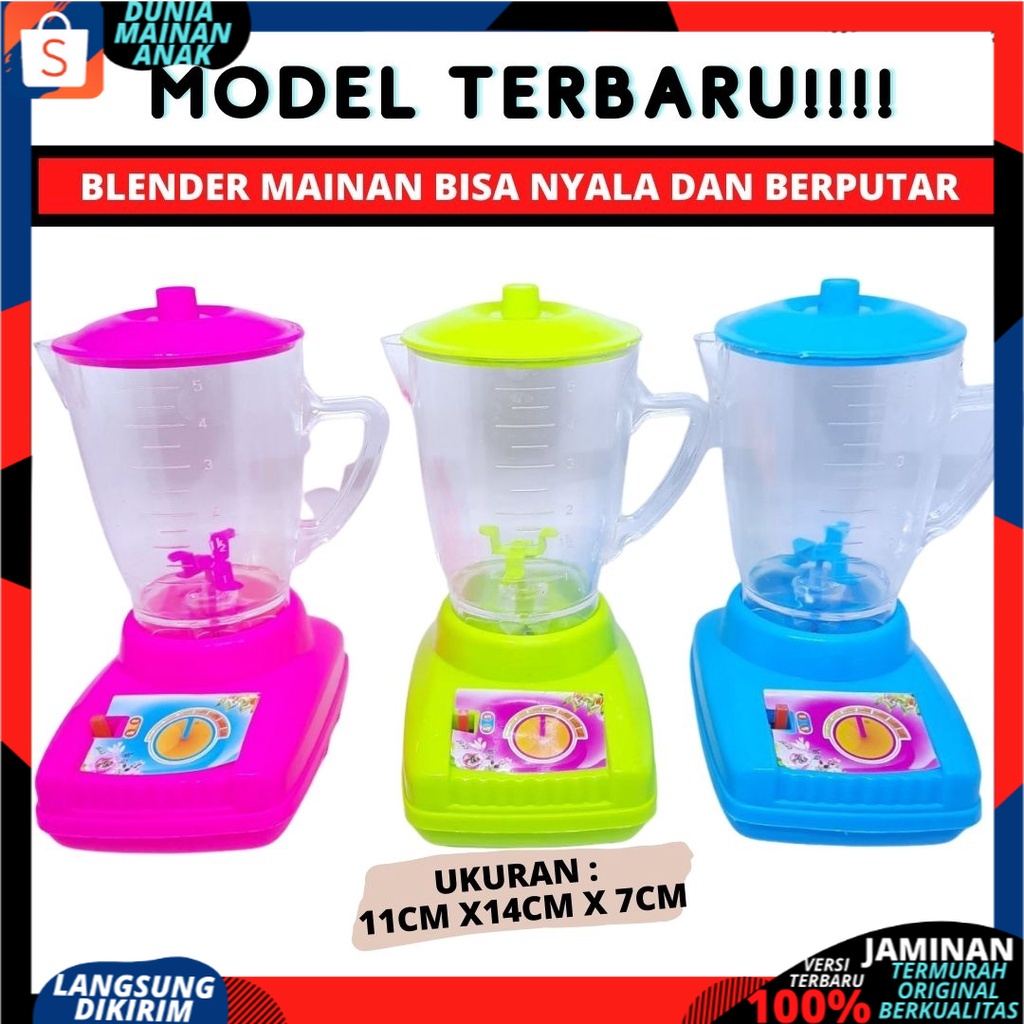 Mainan Anak Perempuan Blender Juicer Bisa Berputar Masak Masakan Edukasi Model Terbaru SNI Murah