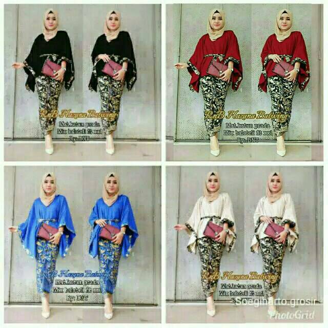 Setelan Batik Batwing - Kebaya Modern RnB Hazana Batwing