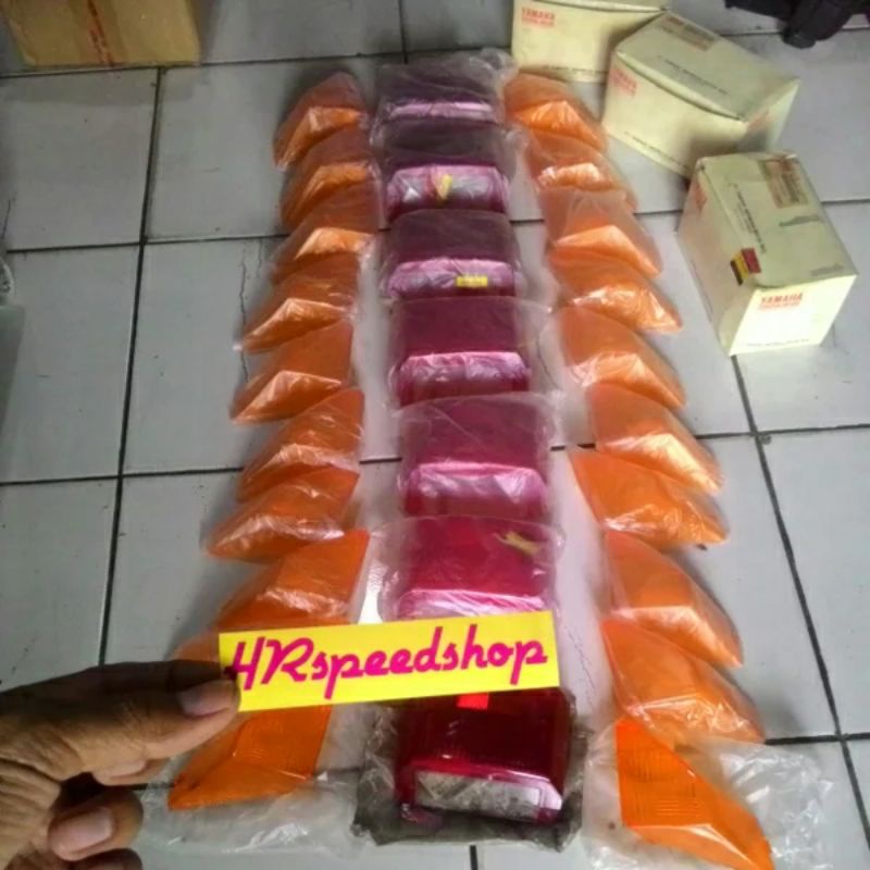 Mika kaca lampu rem stoplamp belakang sein Original imasen Japan yamaha Rxz Rzr milenium bukan catal