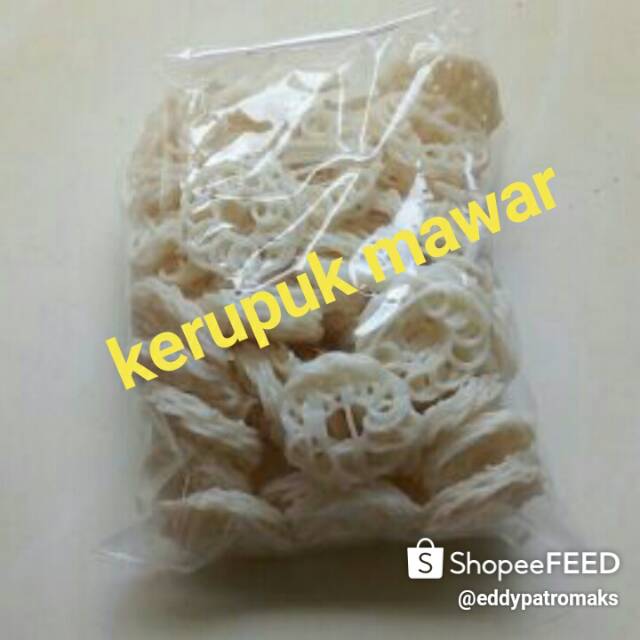 

Kerepuk mawar mentah siap goreng