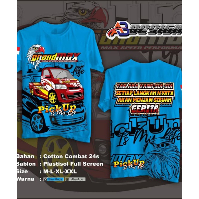 kaos grandmax//grandmax elang//pickup