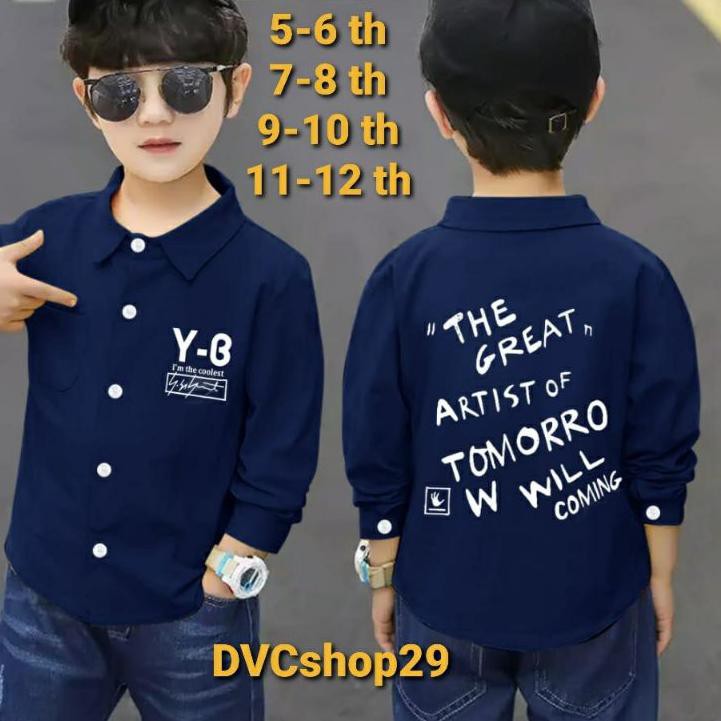 ♗ DVC 3-14 th/ kemeja COOLEST kids/ kemeja fashion/ kemeja anak laki laki/ kemeja anak/ kemeja impor
