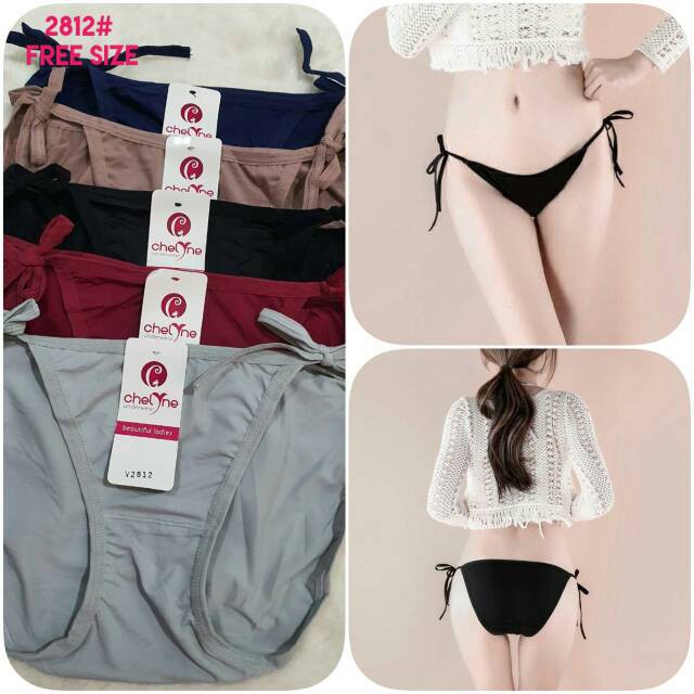 IBEL - CD Wanita Bikini Sexy Tali Samping 2812 Celana Dalam Bikini Cewek Tali Bisa Diatur Supersoft 
