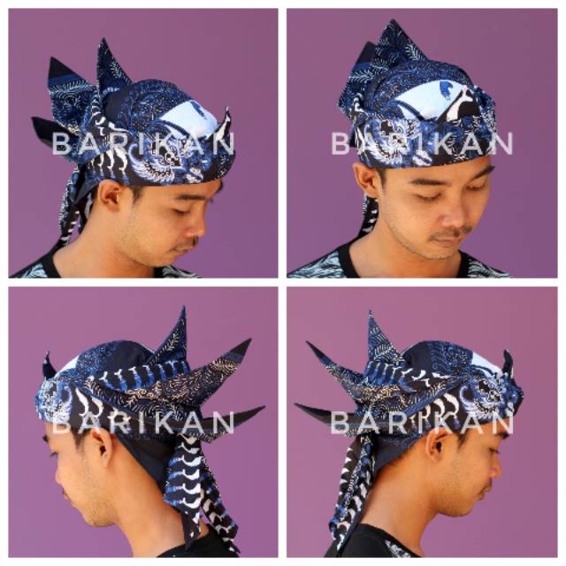 Blangkon Iket Sunda Premium Merak Ngibing - Ikat Totopong Bendo Sunda