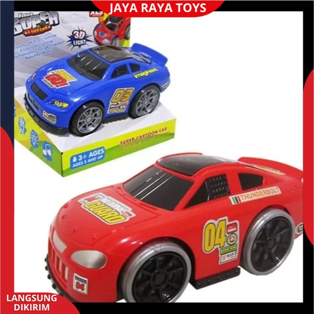 Mainan anak mobil -Mobilan Super Cars Racing Vehicle Berlampu bersuara versi terbaru