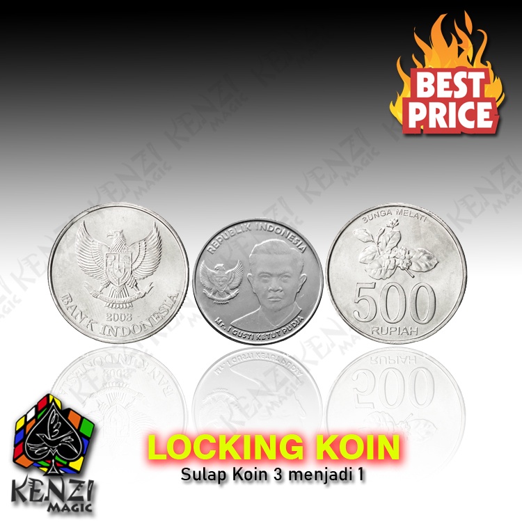 RK Alat Sulap Koin Locking Coin - Sulap Koin Menghilang