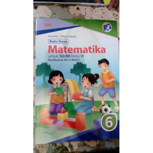 Stok Ready Buku Pelajaran MATEMATIKA SD Kelas 6 GAP Murah