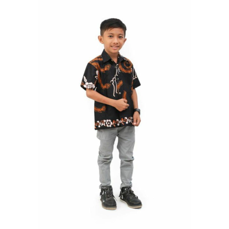 BATIK COUPLE KELUARGA sania ruffle ori ndoro jowi dnt motif AHY-Hem anak