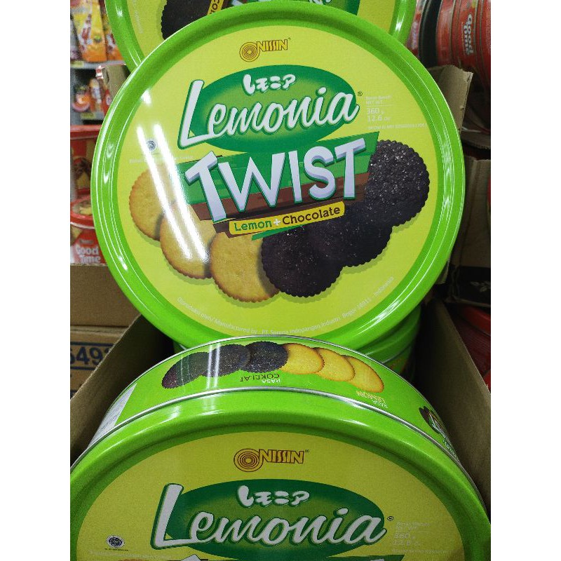 Nissin Lemonia Twist lemon&amp;chocolate klg 360gr