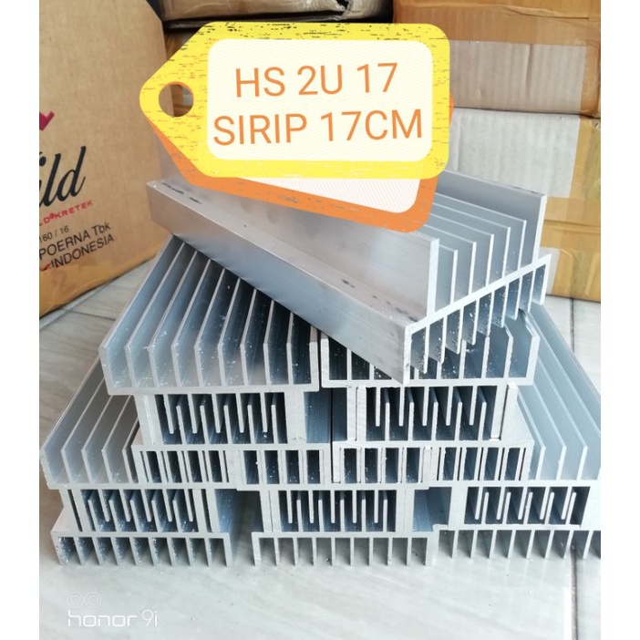 HEATSING PENDINGIN TRANSISTOR 2U 17CM 17SIRIP