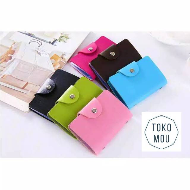 Dompet Kulit Klip Kartu / Dompet Clip Card  - Toko Mou