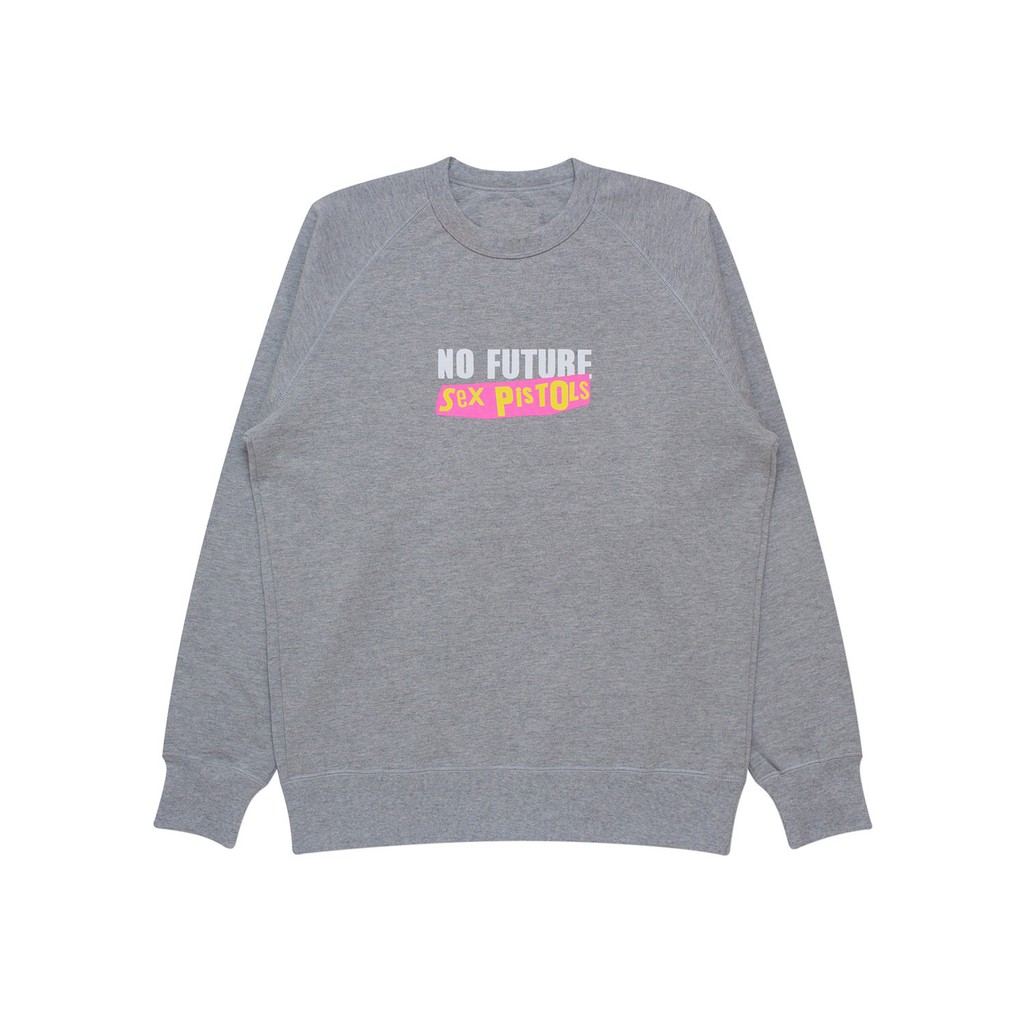 Sex Pistols x Screamous Sweater Pria Crewneck NO FUTURE MISTY