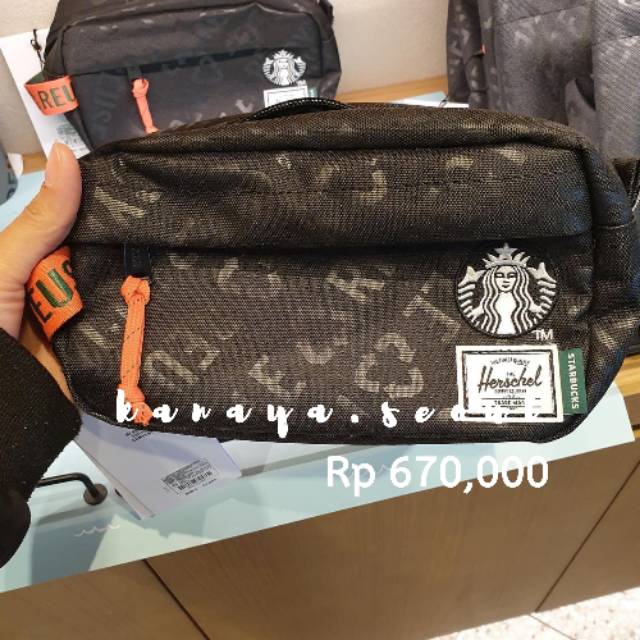 (DP dulu) STARBUCKS KOREA x HERSCHEL CARRY BAG