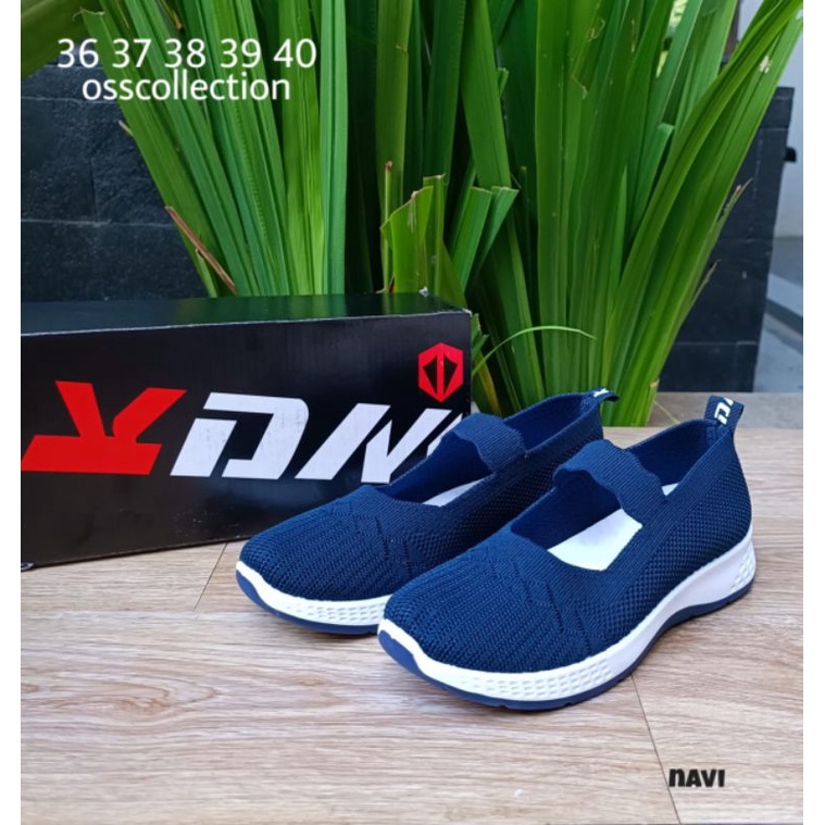 SEPATU FLAT TL308 RAJUT IMPORT ORI KDM SOL KARET | FLAT SHOES