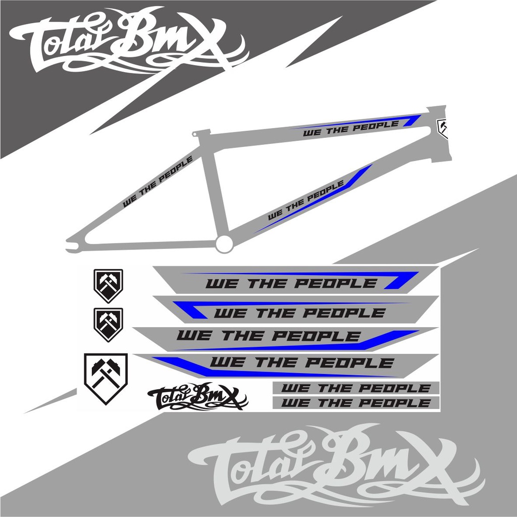 STICKER VARIASI STRIPING SEPEDA BMX / STRIPING STICKER SEPEDA BMX VARIASI / BMX VARIASI STICKER WTP 