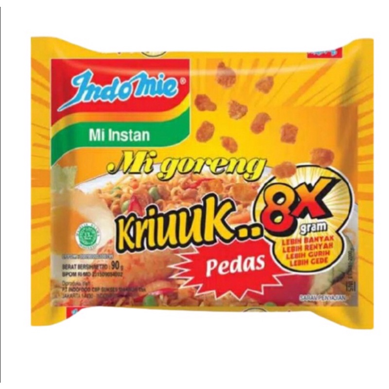 1DUS INDOMIE GORENG KRIUUK PEDAS 8X