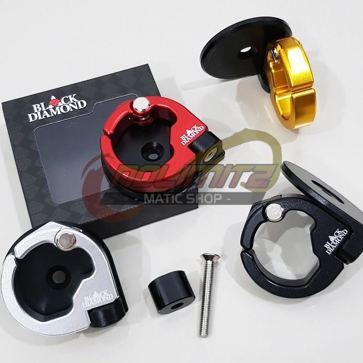 Hook Gantungan Barang Lipat Black Diamond NMAX Aerox 155 Vario Beat