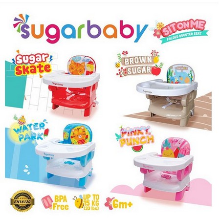 2 kg [Bouncer Bayi Indonesia] Kursi makan bayi anak BOOSTER SEAT Folding Seat Sugar Baby Sit on