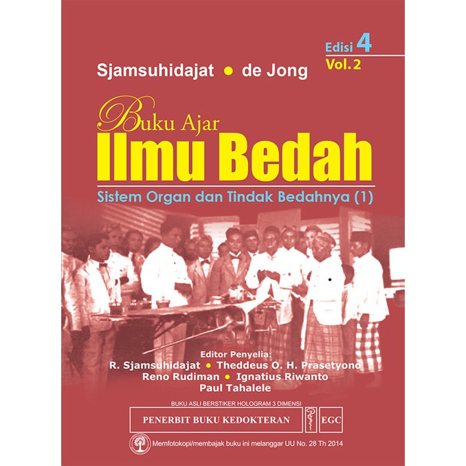 Buku Ajar Ilmu Bedah Vol. 2 Edisi 4/PENERBIT EGC/ORIGINAL